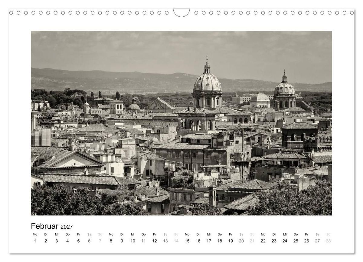 Weitere Ansicht: Rom in schwarz - weiss (Wandkalender 2027 DIN A3 quer), CALVENDO Monatskalender | Silly Photography, Calvendo