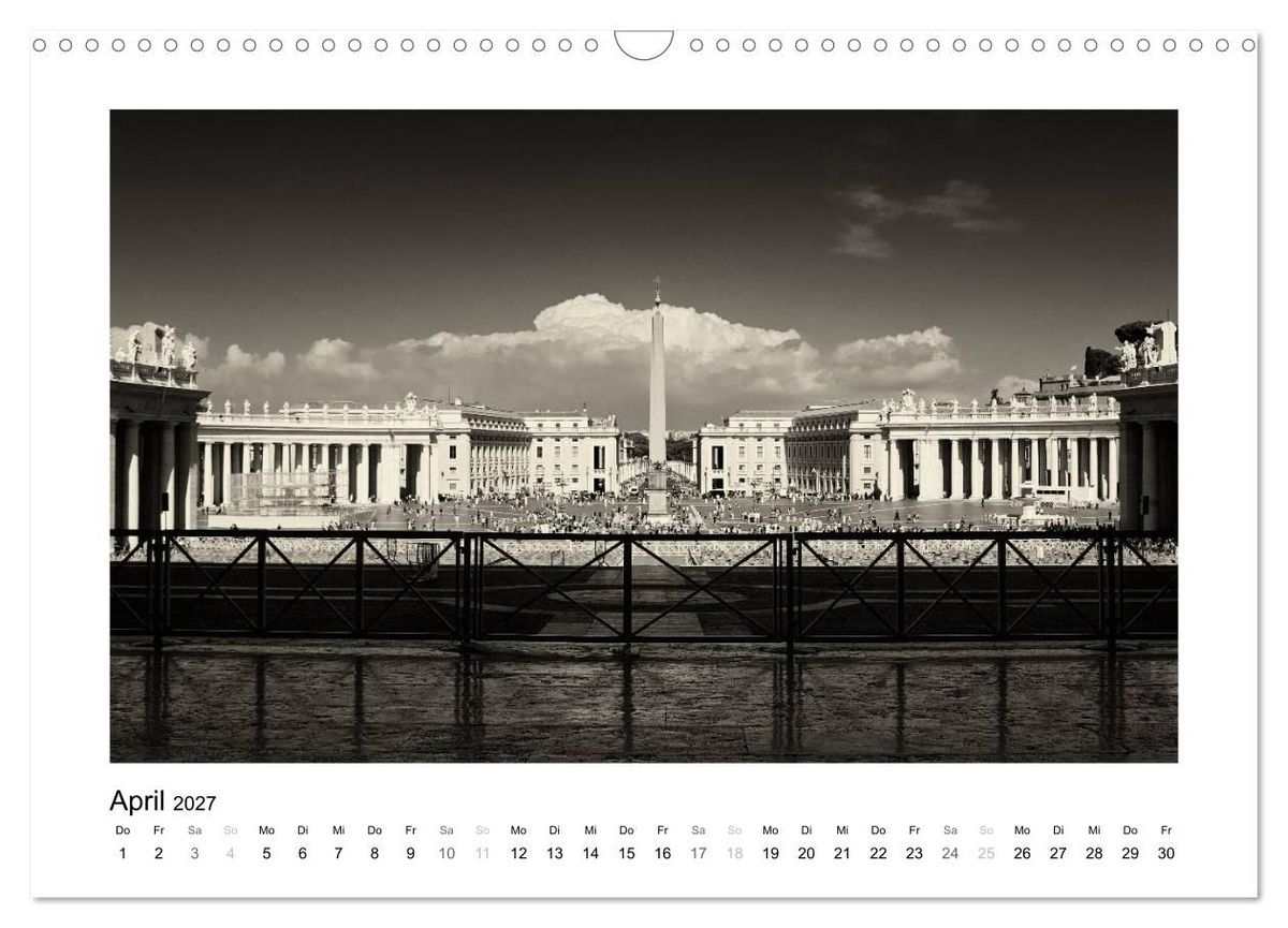 Weitere Ansicht: Rom in schwarz - weiss (Wandkalender 2027 DIN A3 quer), CALVENDO Monatskalender | Silly Photography, Calvendo