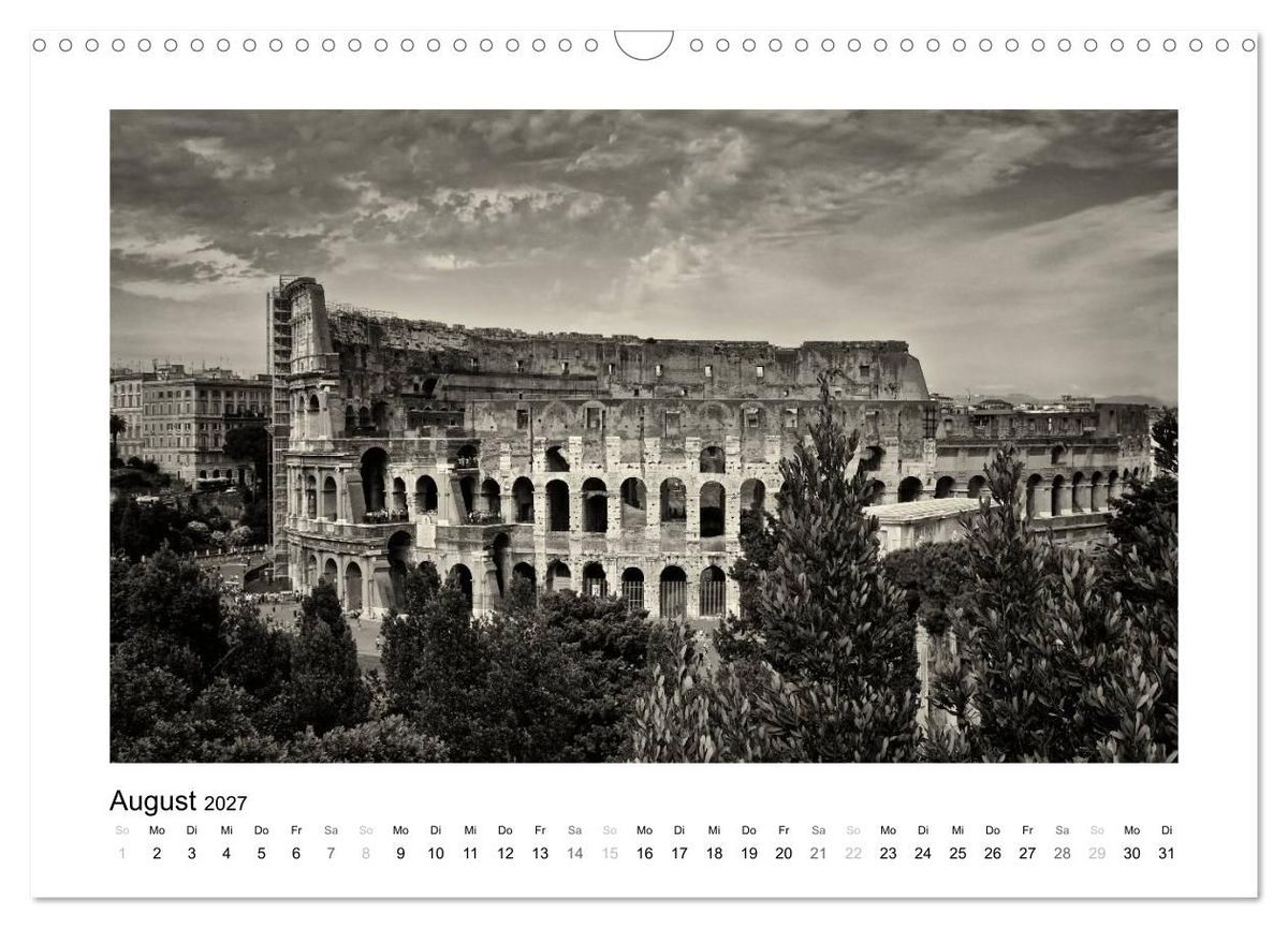 Weitere Ansicht: Rom in schwarz - weiss (Wandkalender 2027 DIN A3 quer), CALVENDO Monatskalender | Silly Photography, Calvendo
