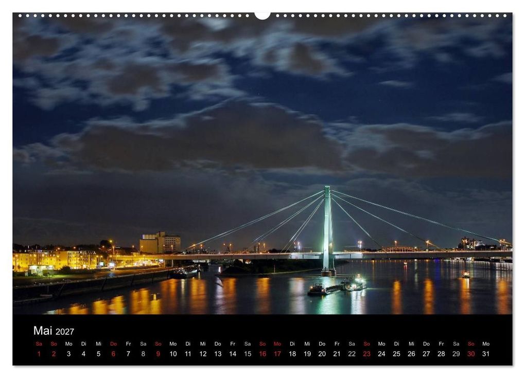 Weitere Ansicht: köln dunkelbunt II - Die Stadt leuchtet! (Wandkalender 2027 DIN A2 quer), CALVENDO Monatskalender | Peter Brüggen // www. koelndunkelbunt.de, Calvendo