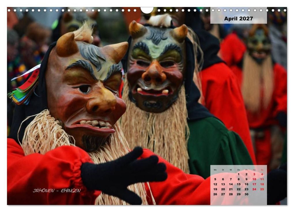 Weitere Ansicht: Schwäbisch alemannische Fasnet (Wandkalender 2027 DIN A3 quer), CALVENDO Monatskalender | Horst Hoch, Calvendo