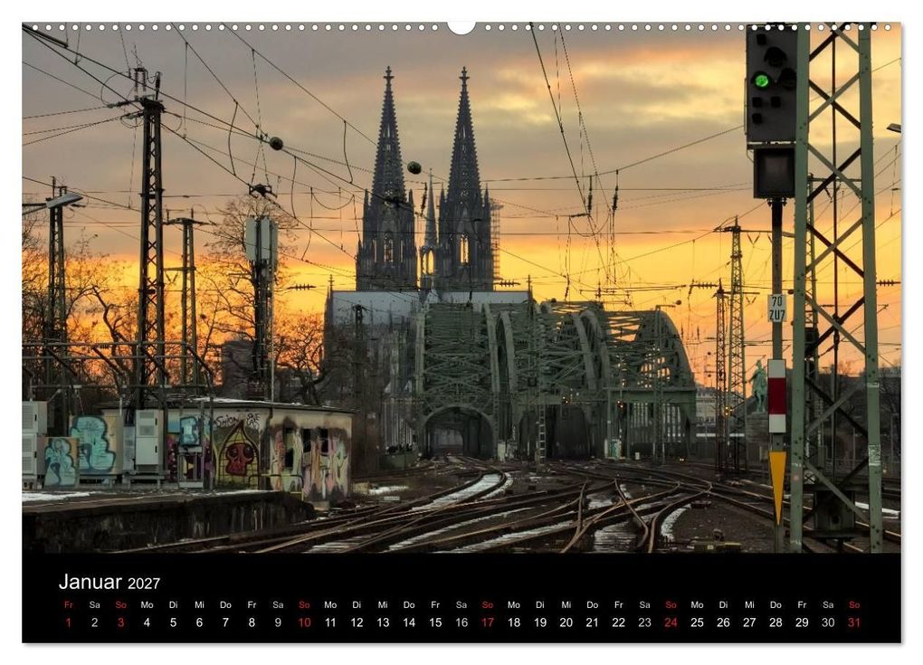 Weitere Ansicht: Köln bei Nacht - dunkelbunte Stadt (Wandkalender 2027 DIN A2 quer), CALVENDO Monatskalender | Peter Brüggen // www. koelndunkelbunt.de, Calvendo