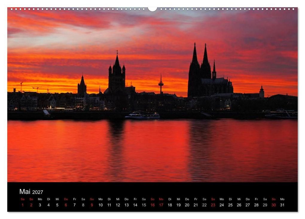 Weitere Ansicht: Köln bei Nacht - dunkelbunte Stadt (Wandkalender 2027 DIN A2 quer), CALVENDO Monatskalender | Peter Brüggen // www. koelndunkelbunt.de, Calvendo