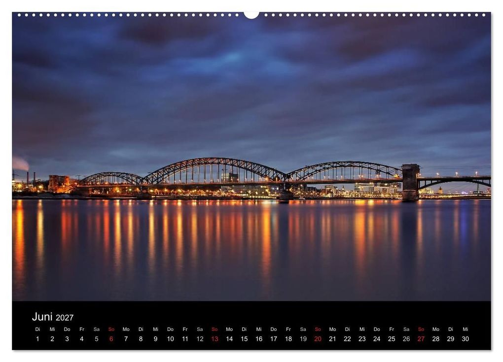Weitere Ansicht: Köln bei Nacht - dunkelbunte Stadt (Wandkalender 2027 DIN A2 quer), CALVENDO Monatskalender | Peter Brüggen // www. koelndunkelbunt.de, Calvendo