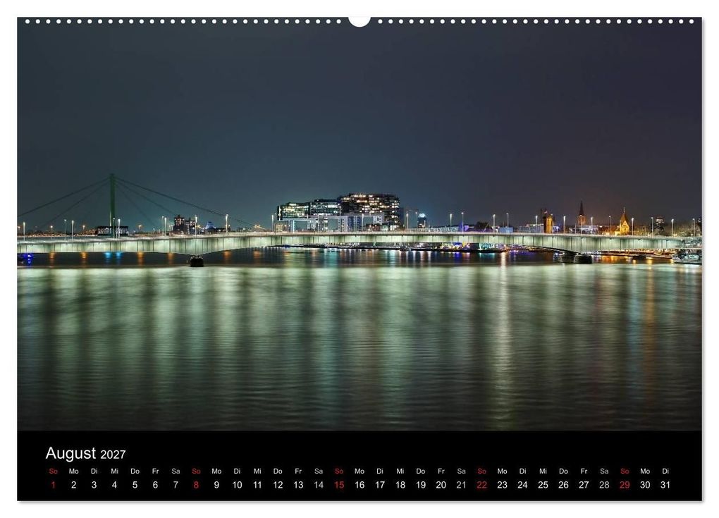Weitere Ansicht: Köln bei Nacht - dunkelbunte Stadt (Wandkalender 2027 DIN A2 quer), CALVENDO Monatskalender | Peter Brüggen // www. koelndunkelbunt.de, Calvendo