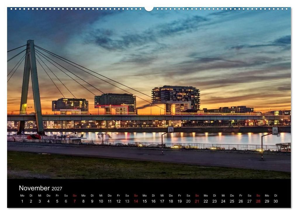 Weitere Ansicht: Köln bei Nacht - dunkelbunte Stadt (Wandkalender 2027 DIN A2 quer), CALVENDO Monatskalender | Peter Brüggen // www. koelndunkelbunt.de, Calvendo