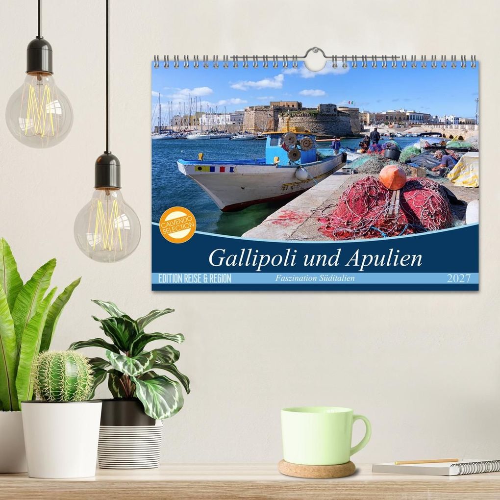 Weitere Ansicht: Gallipoli und Apulien - Faszination Süditalien (Wandkalender 2027 DIN A4 quer), CALVENDO Monatskalender | Martina Schikore, Calvendo