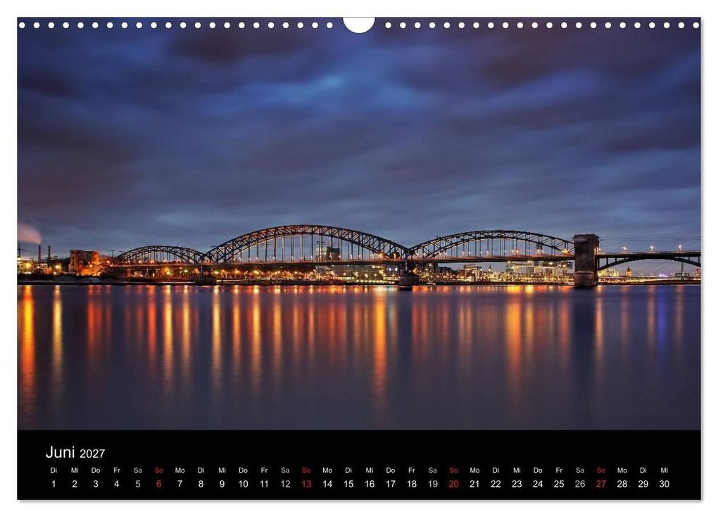 Weitere Ansicht: Köln bei Nacht - dunkelbunte Stadt (Wandkalender 2027 DIN A3 quer), CALVENDO Monatskalender | Peter Brüggen // www. koelndunkelbunt.de, Calvendo