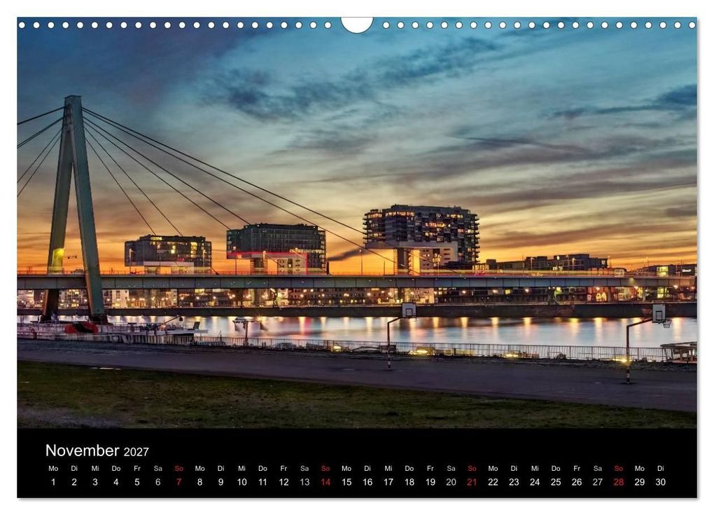 Weitere Ansicht: Köln bei Nacht - dunkelbunte Stadt (Wandkalender 2027 DIN A3 quer), CALVENDO Monatskalender | Peter Brüggen // www. koelndunkelbunt.de, Calvendo