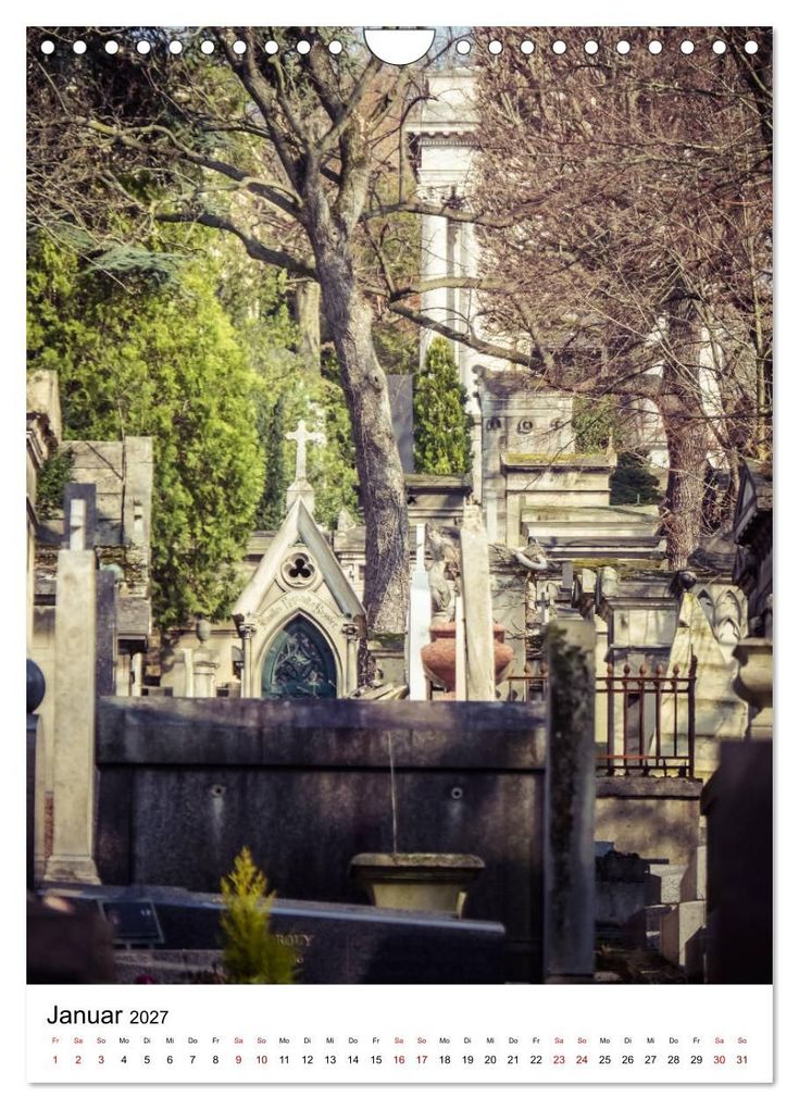 Weitere Ansicht: Le Cimetière du Père-Lachaise in Paris (Wandkalender 2027 DIN A4 hoch), CALVENDO Monatskalender | Jürgen Creutzburg, Calvendo