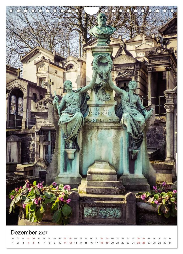 Weitere Ansicht: Le Cimetière du Père-Lachaise in Paris (Wandkalender 2027 DIN A4 hoch), CALVENDO Monatskalender | Jürgen Creutzburg, Calvendo