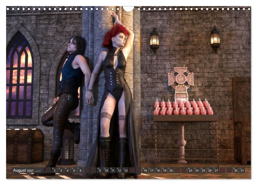 Weitere Ansicht: Gothic Sehnsucht (Wandkalender 2027 DIN A3 quer), CALVENDO Monatskalender | Karsten Schröder, Calvendo