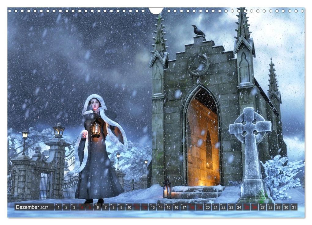 Weitere Ansicht: Gothic Sehnsucht (Wandkalender 2027 DIN A3 quer), CALVENDO Monatskalender | Karsten Schröder, Calvendo