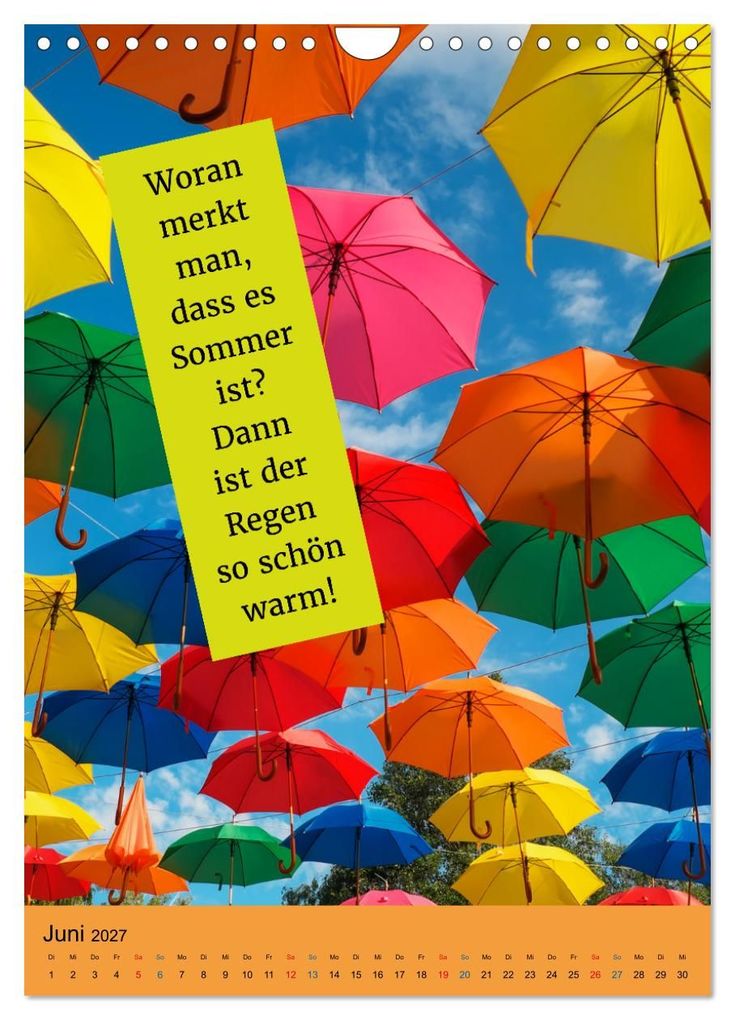 Weitere Ansicht: Die vier Jahreszeiten begleitet mit Sprüchen (Wandkalender 2027 DIN A4 hoch), CALVENDO Monatskalender | Susan Michel, Calvendo