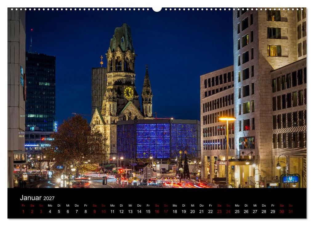 Weitere Ansicht: Eine Reise durch Berlin bei Nacht (Wandkalender 2027 DIN A2 quer), CALVENDO Monatskalender | Oliver Nowak, Calvendo