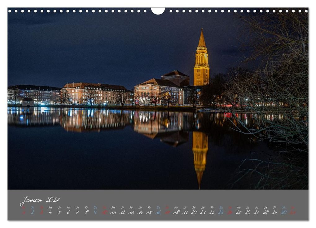 Weitere Ansicht: So schön ist Kiel im Dunkeln (Wandkalender 2027 DIN A3 quer), CALVENDO Monatskalender | Karsten Rahn, Calvendo