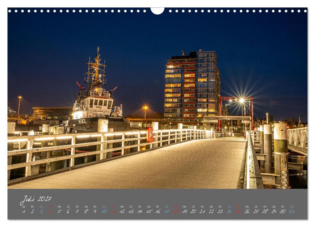 Weitere Ansicht: So schön ist Kiel im Dunkeln (Wandkalender 2027 DIN A3 quer), CALVENDO Monatskalender | Karsten Rahn, Calvendo