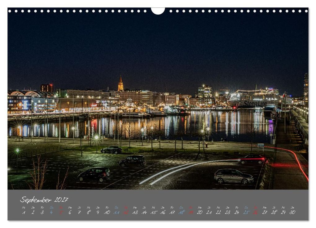 Weitere Ansicht: So schön ist Kiel im Dunkeln (Wandkalender 2027 DIN A3 quer), CALVENDO Monatskalender | Karsten Rahn, Calvendo