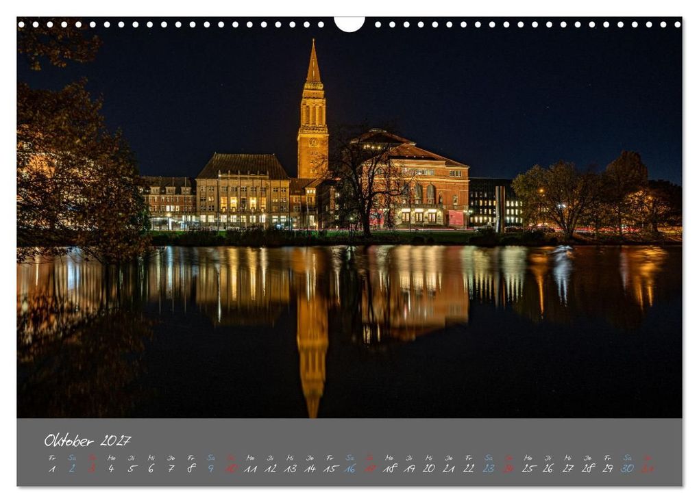 Weitere Ansicht: So schön ist Kiel im Dunkeln (Wandkalender 2027 DIN A3 quer), CALVENDO Monatskalender | Karsten Rahn, Calvendo