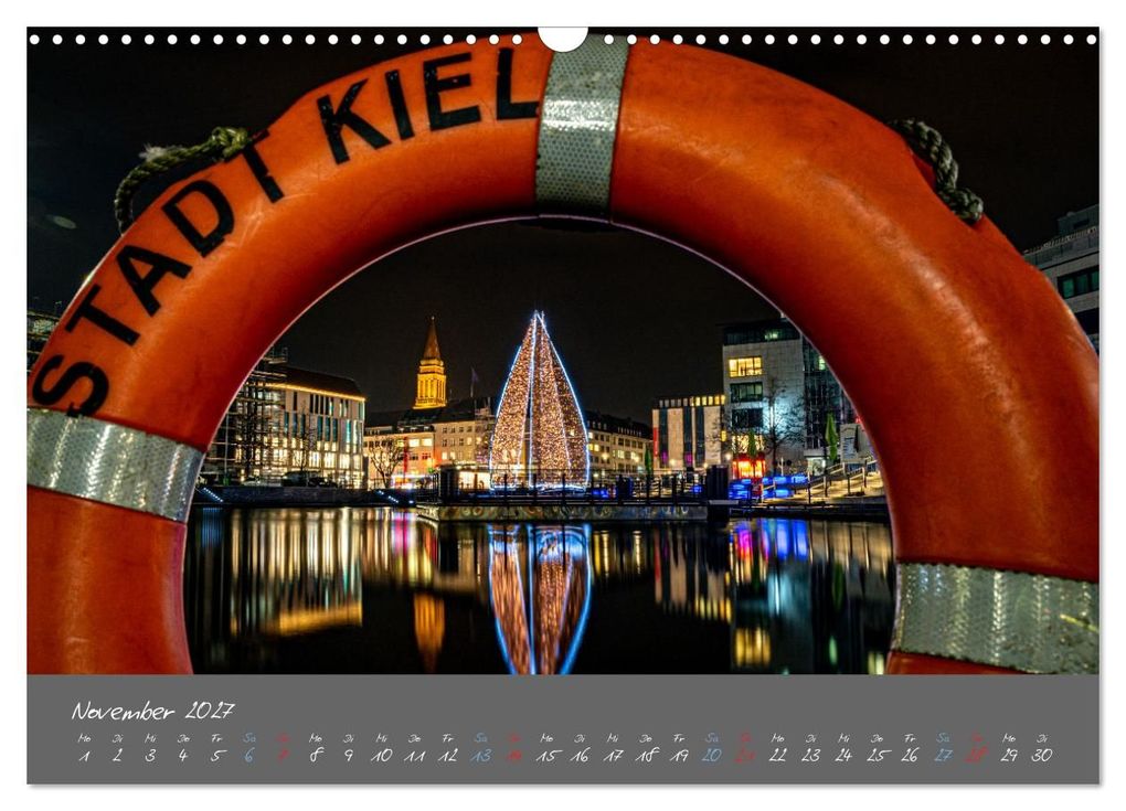 Weitere Ansicht: So schön ist Kiel im Dunkeln (Wandkalender 2027 DIN A3 quer), CALVENDO Monatskalender | Karsten Rahn, Calvendo