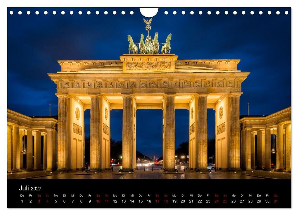 Weitere Ansicht: Eine Reise durch Berlin bei Nacht (Wandkalender 2027 DIN A4 quer), CALVENDO Monatskalender | Oliver Nowak, Calvendo