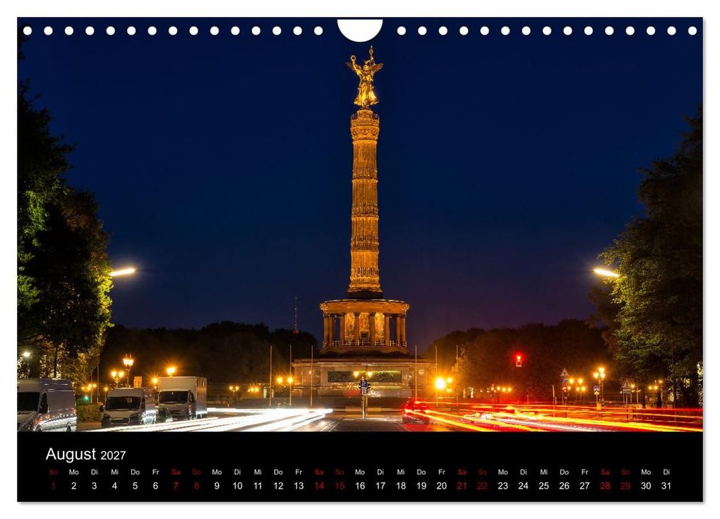 Weitere Ansicht: Eine Reise durch Berlin bei Nacht (Wandkalender 2027 DIN A4 quer), CALVENDO Monatskalender | Oliver Nowak, Calvendo