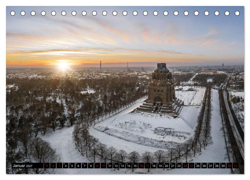 Weitere Ansicht: Leipzig von Oben 2027 (Tischkalender 2027 DIN A5 quer), CALVENDO Monatskalender | Alex Bokov, Calvendo