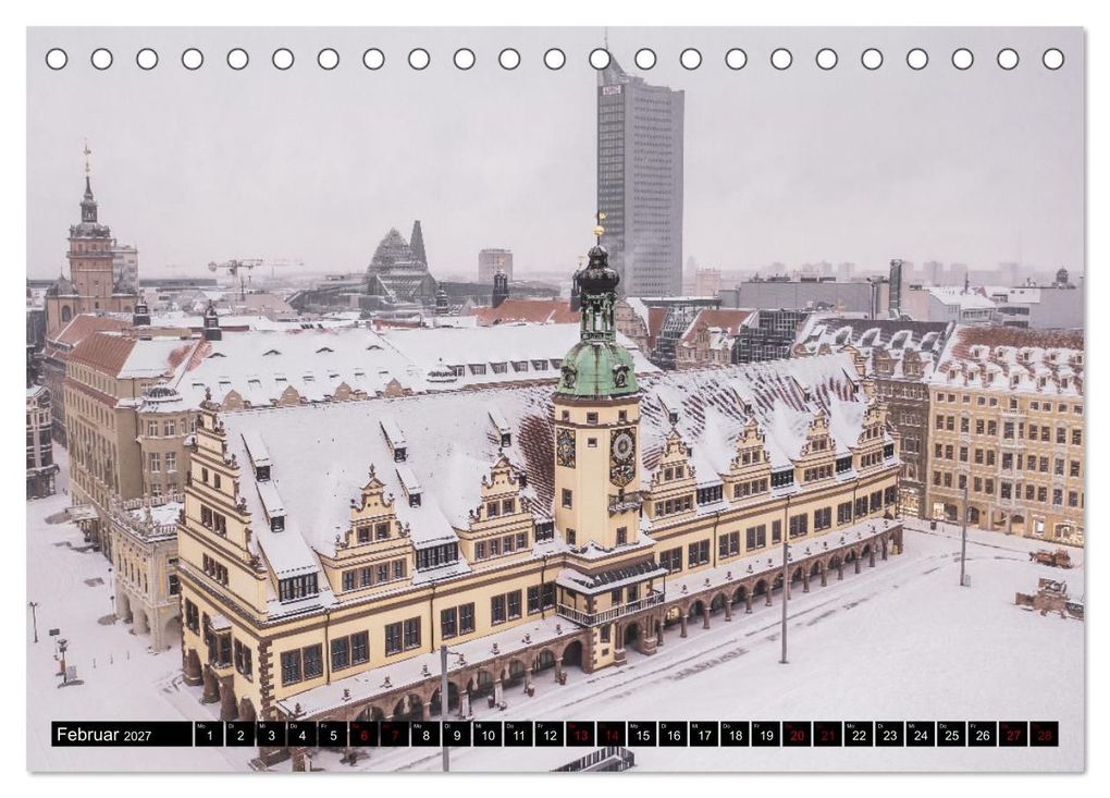 Weitere Ansicht: Leipzig von Oben 2027 (Tischkalender 2027 DIN A5 quer), CALVENDO Monatskalender | Alex Bokov, Calvendo