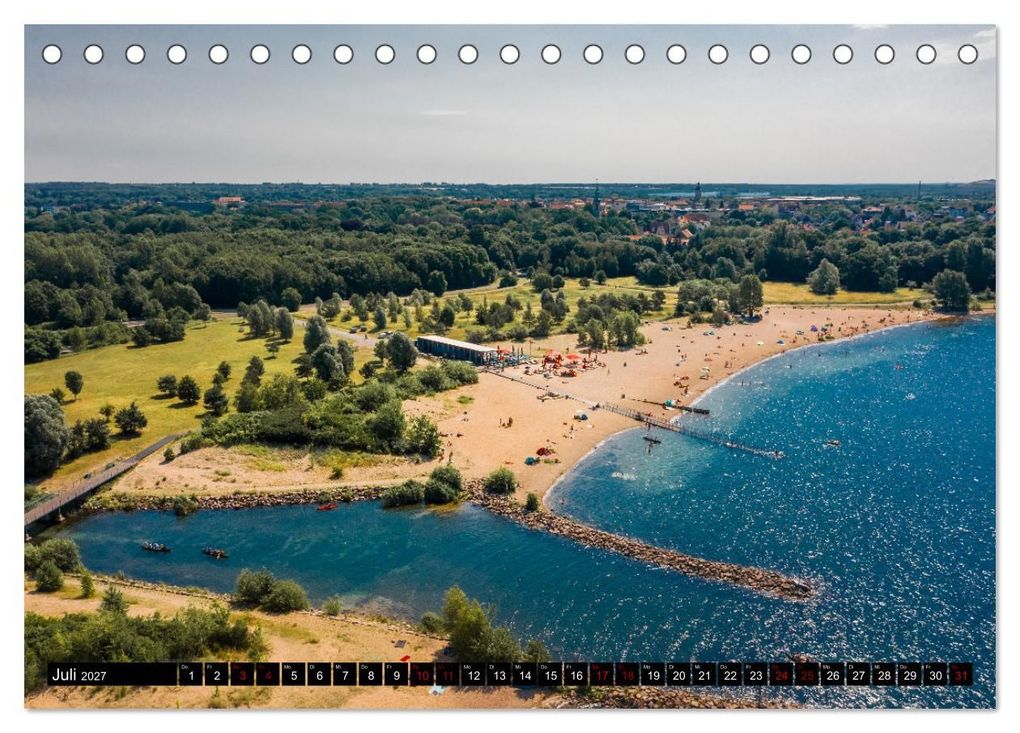 Weitere Ansicht: Leipzig von Oben 2027 (Tischkalender 2027 DIN A5 quer), CALVENDO Monatskalender | Alex Bokov, Calvendo