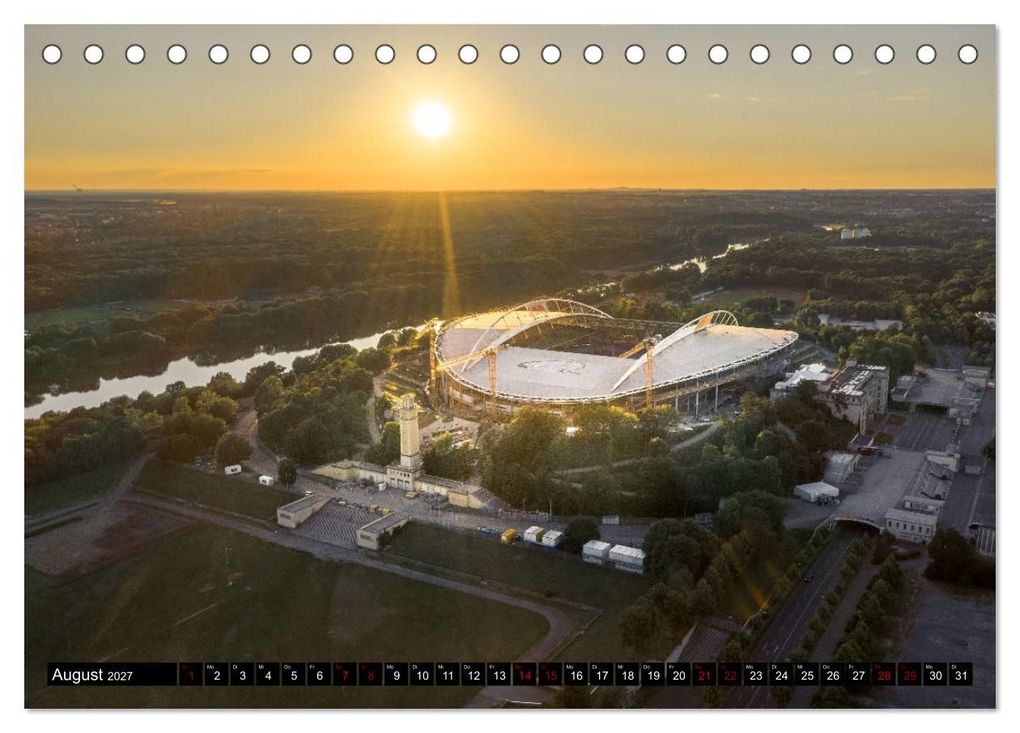 Weitere Ansicht: Leipzig von Oben 2027 (Tischkalender 2027 DIN A5 quer), CALVENDO Monatskalender | Alex Bokov, Calvendo