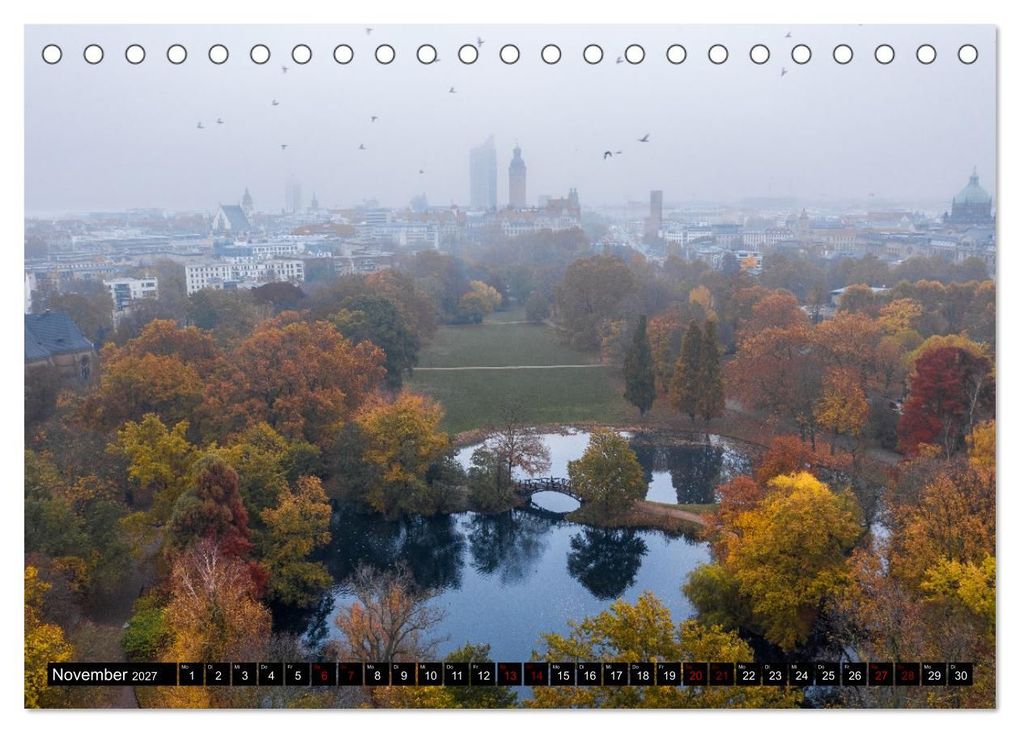 Weitere Ansicht: Leipzig von Oben 2027 (Tischkalender 2027 DIN A5 quer), CALVENDO Monatskalender | Alex Bokov, Calvendo