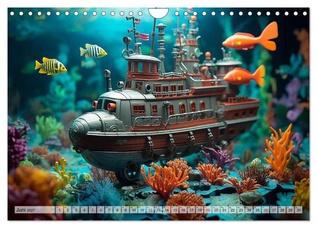 Weitere Ansicht: Abenteuer Spielzeugland rund ums Wasser (Wandkalender 2027 DIN A4 quer), CALVENDO Monatskalender | Kerstin Waurick, Calvendo