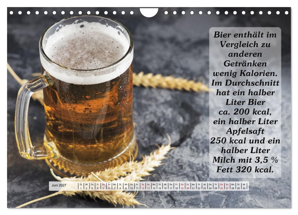Weitere Ansicht: Wissenswertes über Bier (Wandkalender 2027 DIN A4 quer), CALVENDO Monatskalender | Gunter Kirsch, Calvendo