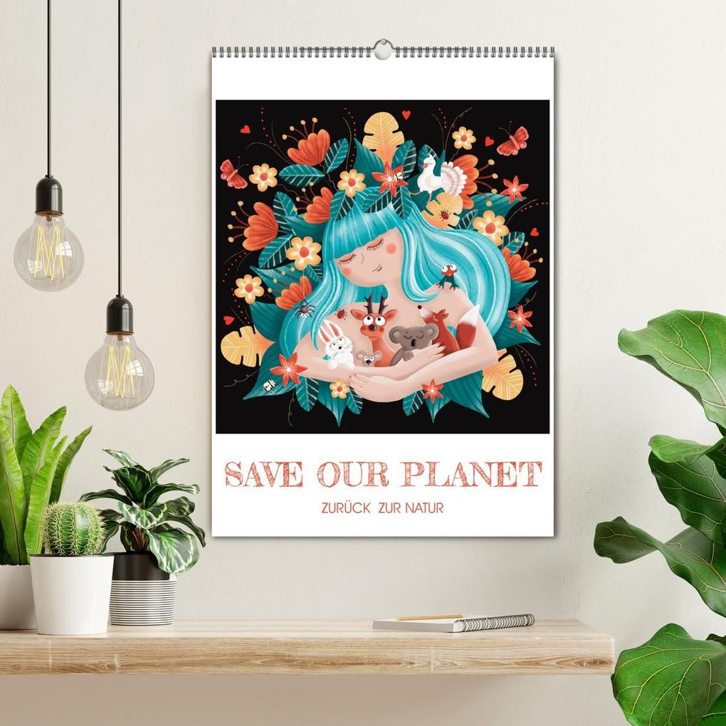 Weitere Ansicht: SAVE OUR PLANET - Zurück zur Natur (Wandkalender 2027 DIN A2 hoch), CALVENDO Monatskalender | Danja Krampikowski