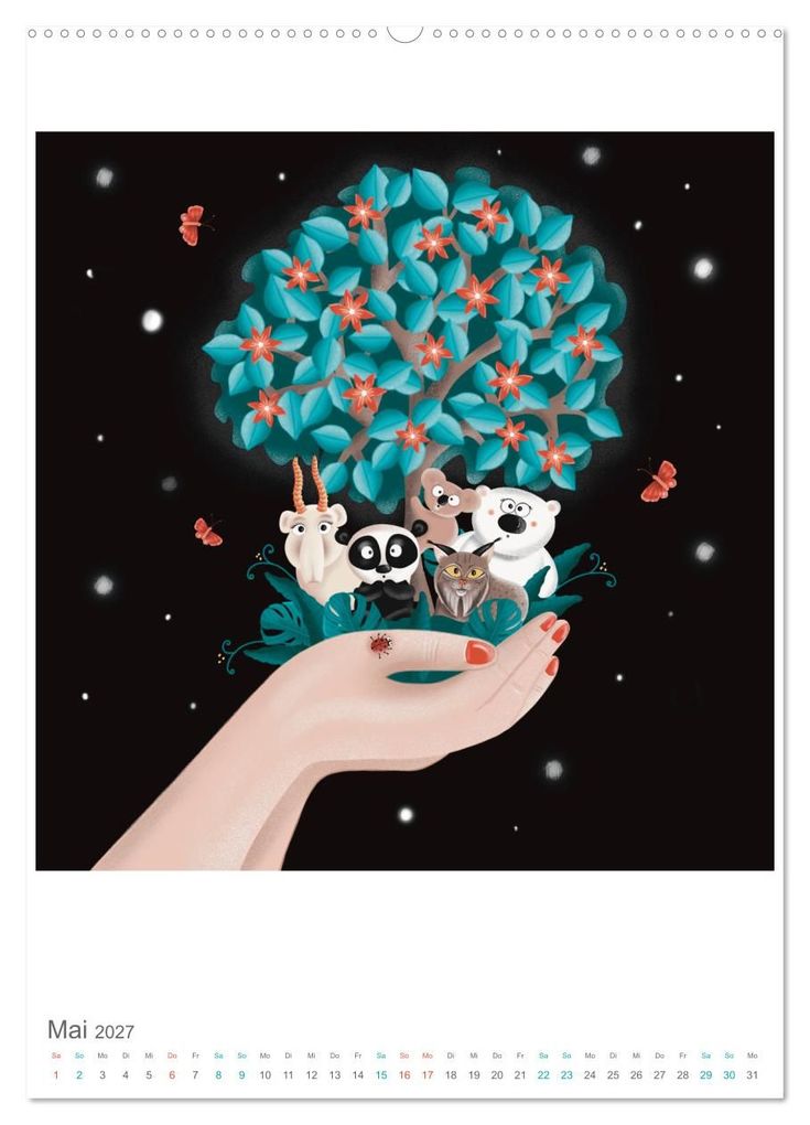 Weitere Ansicht: SAVE OUR PLANET - Zurück zur Natur (Wandkalender 2027 DIN A2 hoch), CALVENDO Monatskalender | Danja Krampikowski