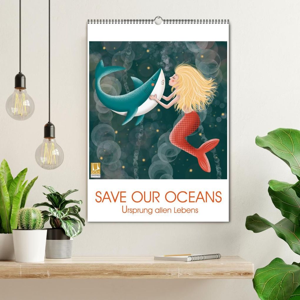 Weitere Ansicht: SAVE OUR OCEANS - Ursprung allen Lebens (Wandkalender 2027 DIN A2 hoch), CALVENDO Monatskalender | Danja Krampikowski