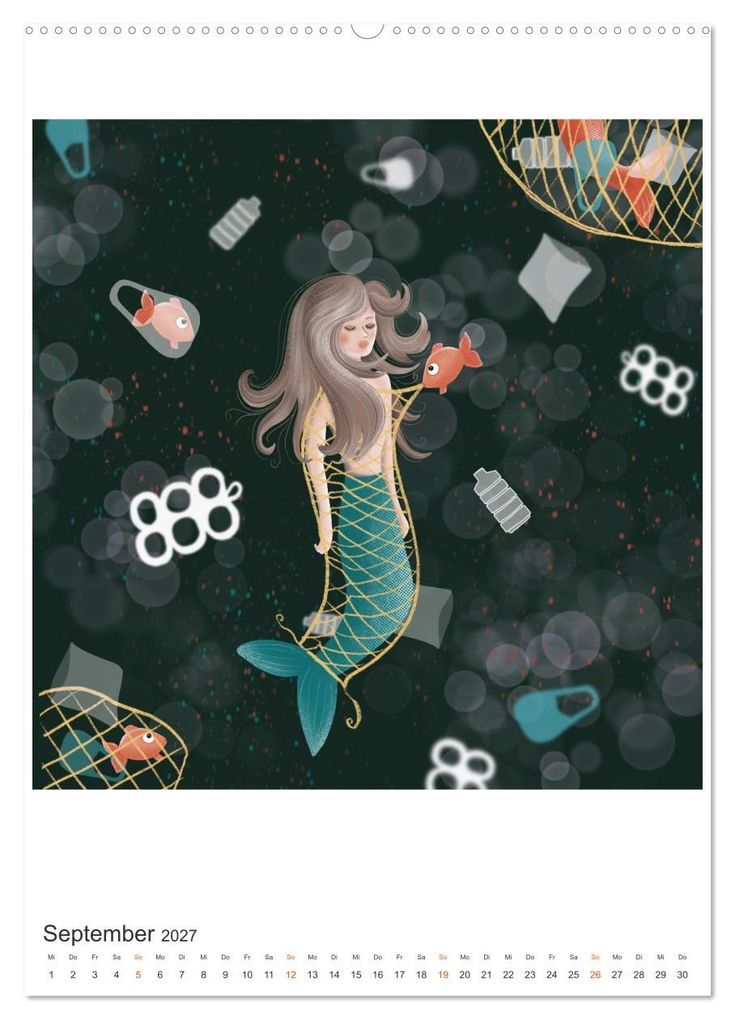 Weitere Ansicht: SAVE OUR OCEANS - Ursprung allen Lebens (Wandkalender 2027 DIN A2 hoch), CALVENDO Monatskalender | Danja Krampikowski