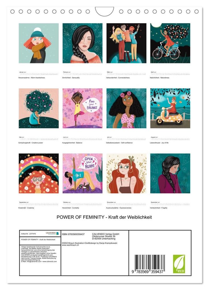 Weitere Ansicht: POWER OF FEMINITY - Kraft der Weiblichkeit (Wandkalender 2027 DIN A4 hoch), CALVENDO Monatskalender | Danja Krampikowski