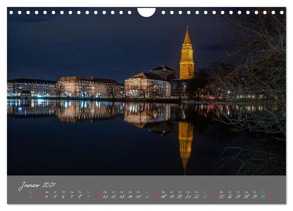 Weitere Ansicht: So schön ist Kiel im Dunkeln (Wandkalender 2027 DIN A4 quer), CALVENDO Monatskalender | Karsten Rahn, Calvendo