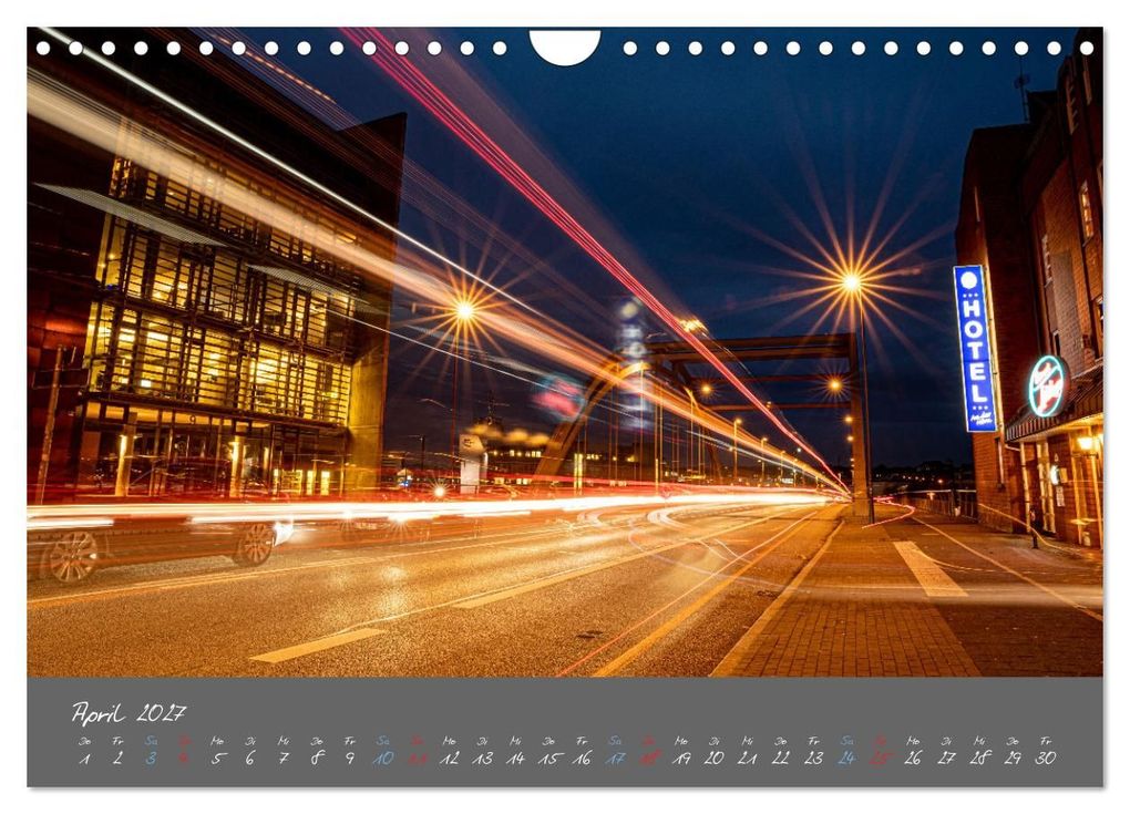 Weitere Ansicht: So schön ist Kiel im Dunkeln (Wandkalender 2027 DIN A4 quer), CALVENDO Monatskalender | Karsten Rahn, Calvendo