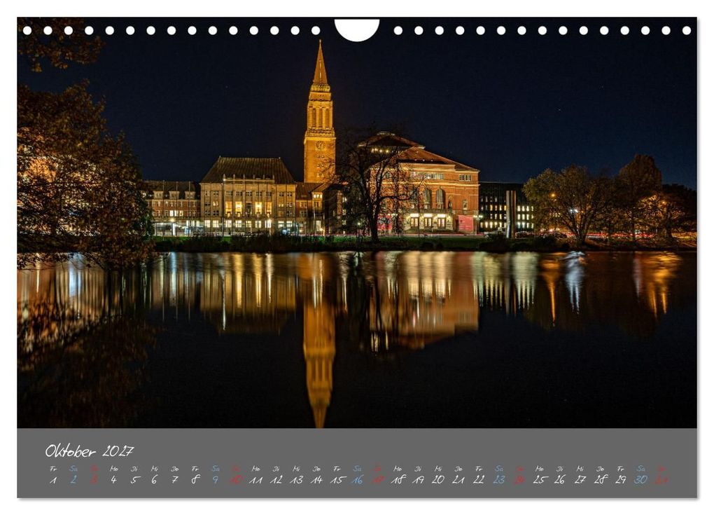 Weitere Ansicht: So schön ist Kiel im Dunkeln (Wandkalender 2027 DIN A4 quer), CALVENDO Monatskalender | Karsten Rahn, Calvendo