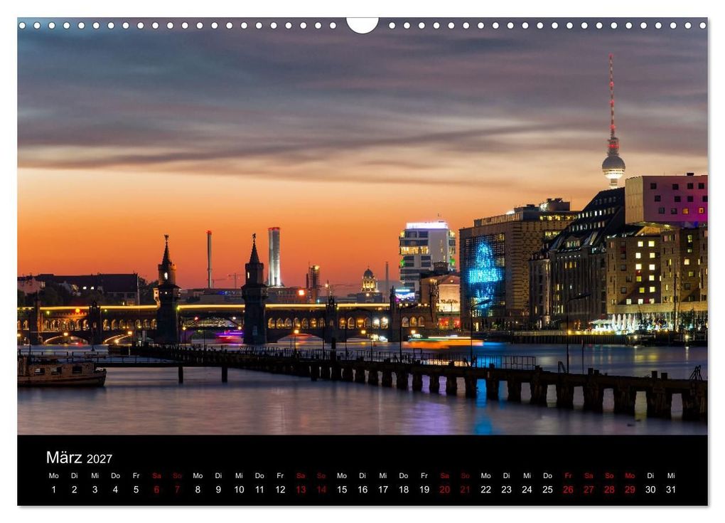 Weitere Ansicht: Eine Reise durch Berlin bei Nacht (Wandkalender 2027 DIN A3 quer), CALVENDO Monatskalender | Oliver Nowak, Calvendo