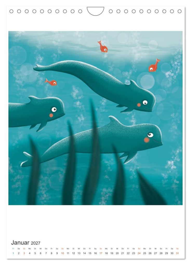 Weitere Ansicht: SAVE OUR OCEANS - Ursprung allen Lebens (Wandkalender 2027 DIN A4 hoch), CALVENDO Monatskalender | Danja Krampikowski