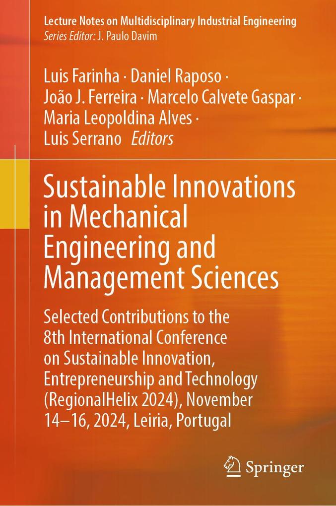 Produktbild: Sustainable Innovations in Mechanical Engineering and Management Sciences
