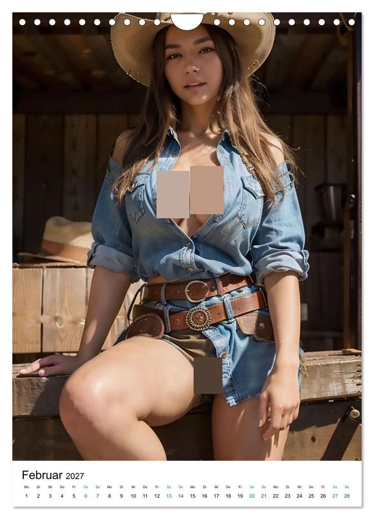 Weitere Ansicht: Sexy Cowgirls (Wandkalender 2027 DIN A4 hoch), CALVENDO Monatskalender | Ally Bee, Calvendo