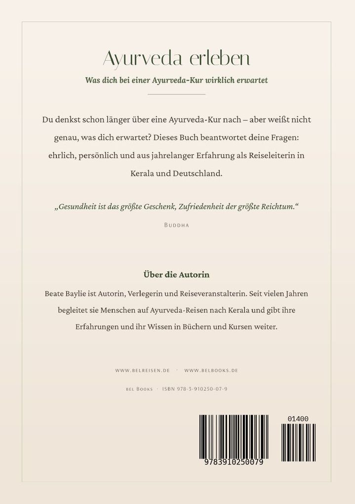 Weitere Ansicht: Ayurveda erleben - Was dich bei einer Ayurveda-Kur wirklich erwartet | Beate Baylie
