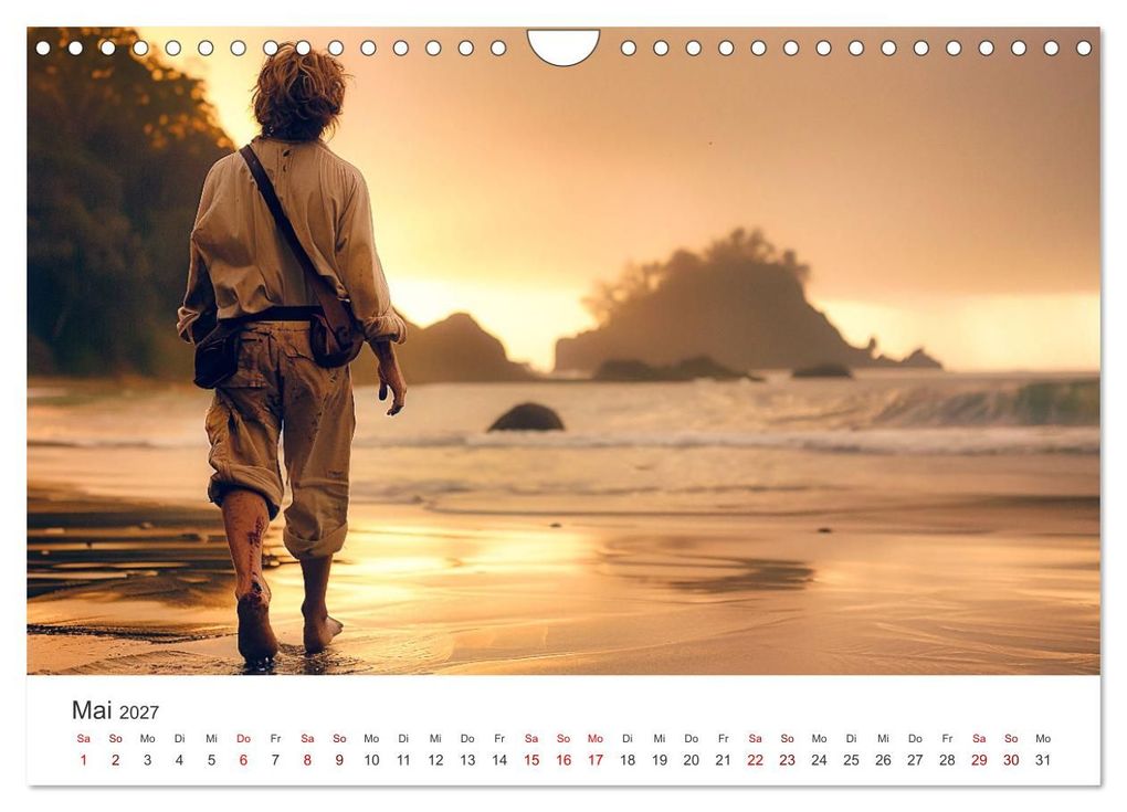 Weitere Ansicht: Gestrandet - Ein Jahr auf Robinsons Insel (Wandkalender 2027 DIN A4 quer), CALVENDO Monatskalender | Simone Wunderlich, Calvendo