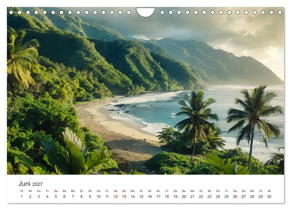 Weitere Ansicht: Gestrandet - Ein Jahr auf Robinsons Insel (Wandkalender 2027 DIN A4 quer), CALVENDO Monatskalender | Simone Wunderlich, Calvendo