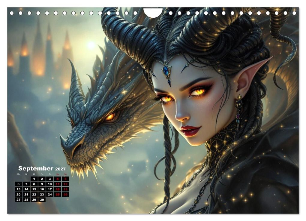 Weitere Ansicht: Goth Fantasie (Wandkalender 2027 DIN A4 quer), CALVENDO Monatskalender | Calvendo