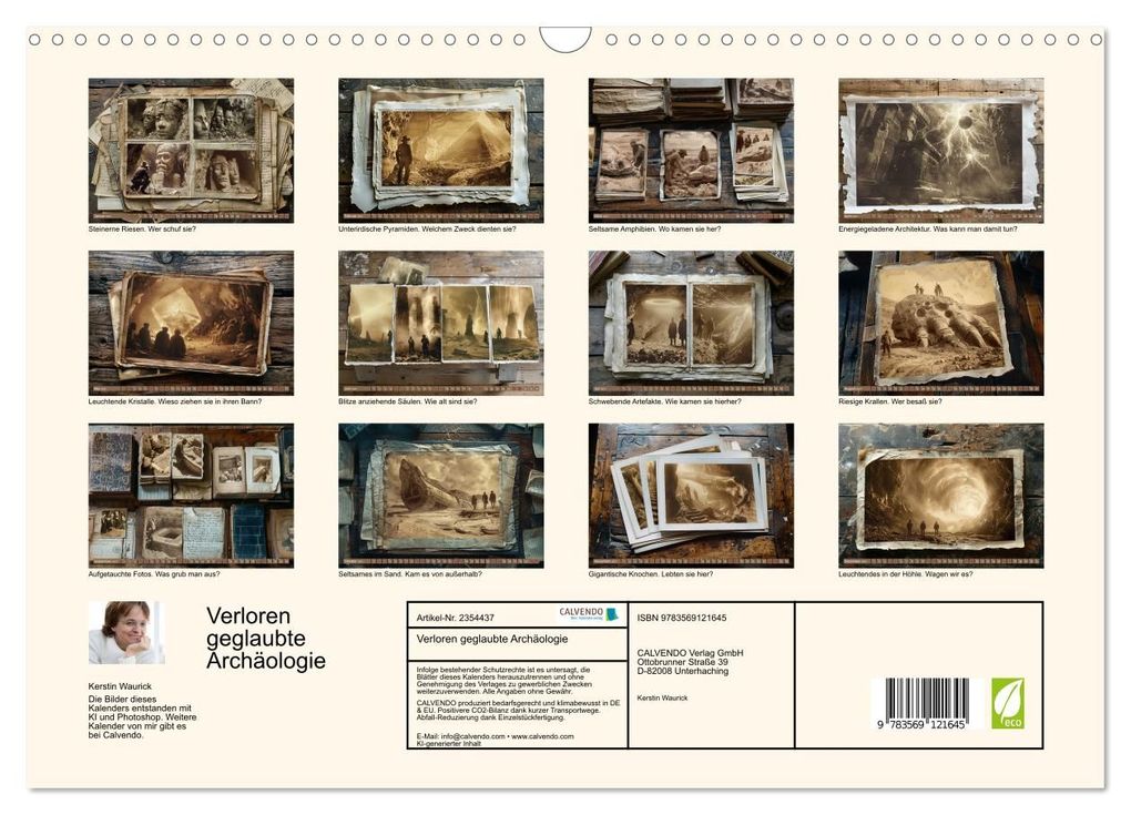 Weitere Ansicht: Verloren geglaubte Archäologie (Wandkalender 2027 DIN A3 quer), CALVENDO Monatskalender | Kerstin Waurick, Calvendo